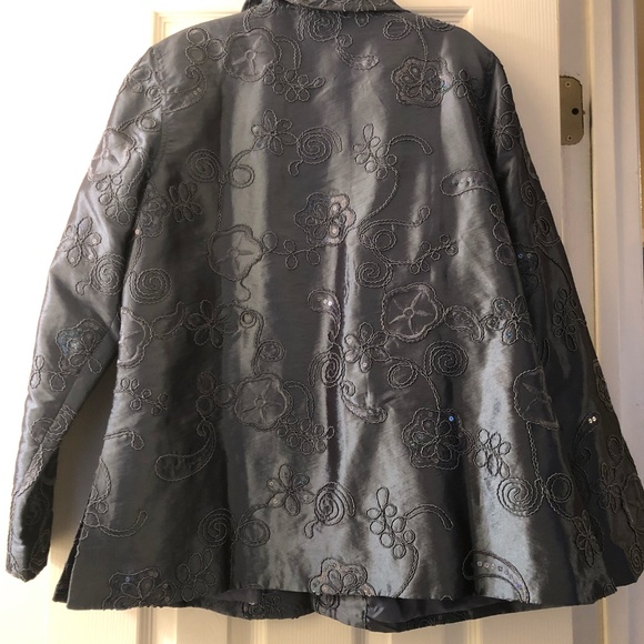 Pewter Blue Dressy Jacket - Picture 2 of 3